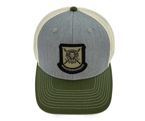 Heather Grey Birch Army Olive - 2 Corinthians 5– RIGHTEOUSNESS